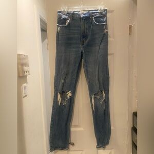 Abercrombie & Fitch Distressed Blue Jeans
